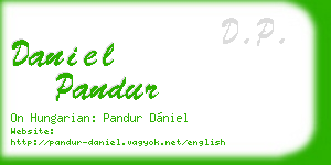 daniel pandur business card